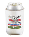 Proud Brother of an American Soldier Can and Bottle Insulator Cooler-Bottle Insulator-TooLoud-White-Davson Sales