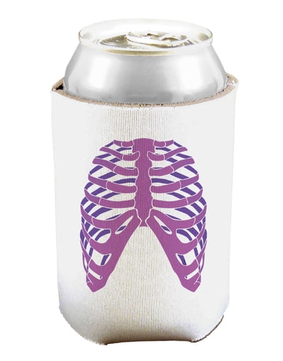 Human Purple Skeleton Bones Ribcage Can and Bottle Insulator Cooler-Bottle Insulator-TooLoud-White-Davson Sales