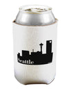 Seattle Skyline with Space Needle Can / Bottle Insulator Coolers by TooLoud-Can Coolie-TooLoud-1-Davson Sales