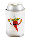 Red Hot Mexican Chili Pepper Can and Bottle Insulator Cooler-Bottle Insulator-TooLoud-White-Davson Sales