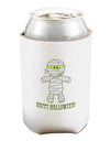 Cute Mummy Happy Halloween Can and Bottle Insulator Cooler-Bottle Insulator-TooLoud-White-Davson Sales