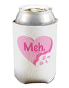 Meh Candy Heart - Valentines Day Can / Bottle Insulator Coolers by TooLoud-Can Coolie-TooLoud-1-Davson Sales