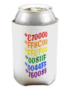 TooLoud Pride Flag Hex Code Can Bottle Insulator Coolers-Can Coolie-TooLoud-2 Piece-Davson Sales