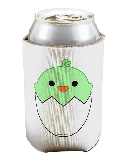 Cute Hatching Chick - Green Can / Bottle Insulator Coolers by TooLoud-Can Coolie-TooLoud-1-Davson Sales