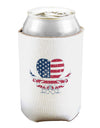 American Flag Decorative Floral Heart Vintage Can and Bottle Insulator Cooler-Bottle Insulator-TooLoud-White-Davson Sales