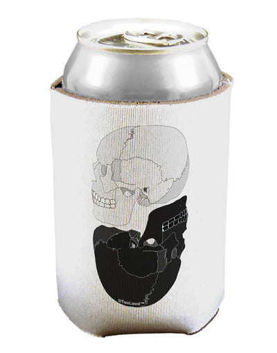 White And Black Inverted Skulls Can / Bottle Insulator Coolers by TooLoud-Can Coolie-TooLoud-1-Davson Sales