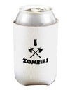 I Axe Zombies - Funny Apocalypse Can and Bottle Insulator Cooler-Bottle Insulator-TooLoud-White-Davson Sales