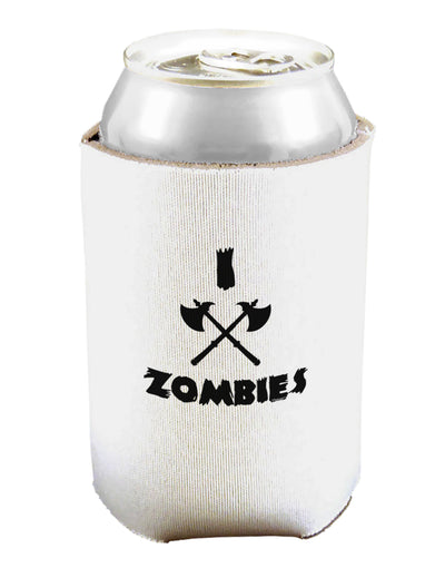 I Axe Zombies - Funny Apocalypse Can and Bottle Insulator Cooler-Bottle Insulator-TooLoud-White-Davson Sales