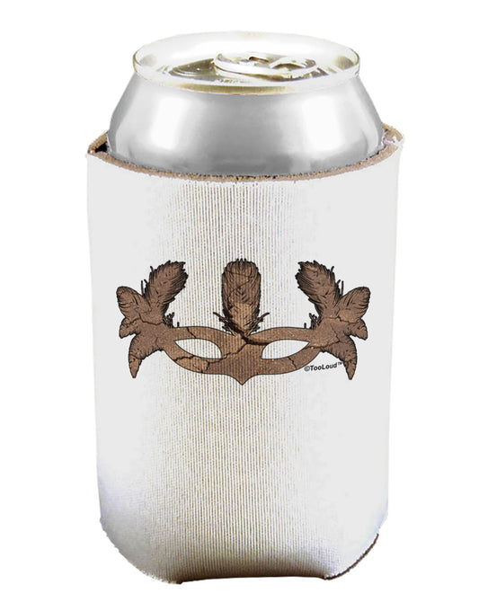 Earth Masquerade Mask Can / Bottle Insulator Coolers by TooLoud-Can Coolie-TooLoud-1-Davson Sales