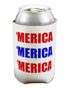 Merica Merica Merica - Red and Blue Can / Bottle Insulator Coolers-Can Coolie-TooLoud-1-Davson Sales