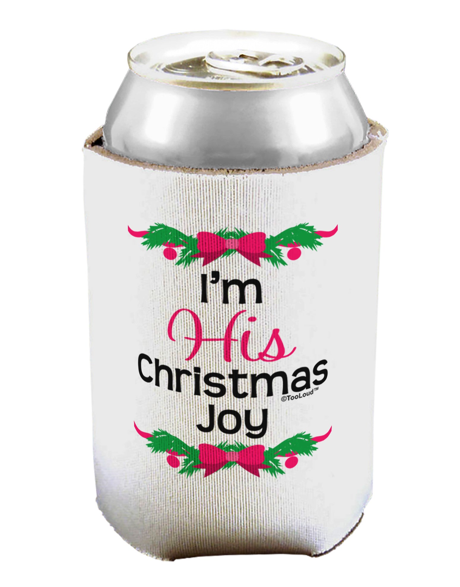 His Christmas Joy Matching His & Hers Can / Bottle Insulator Coolers-Can Coolie-TooLoud-1-Davson Sales