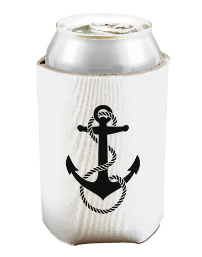 Nautical Sailor Rope Anchor Can and Bottle Insulator Cooler-Bottle Insulator-TooLoud-White-Davson Sales