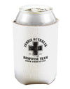 Zombie Outbreak Response Team NA Unit Can and Bottle Insulator Cooler-Bottle Insulator-TooLoud-White-Davson Sales