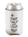 Keep Calm and Love Bees Color Can / Bottle Insulator Coolers-Can Coolie-TooLoud-1 Piece-Davson Sales