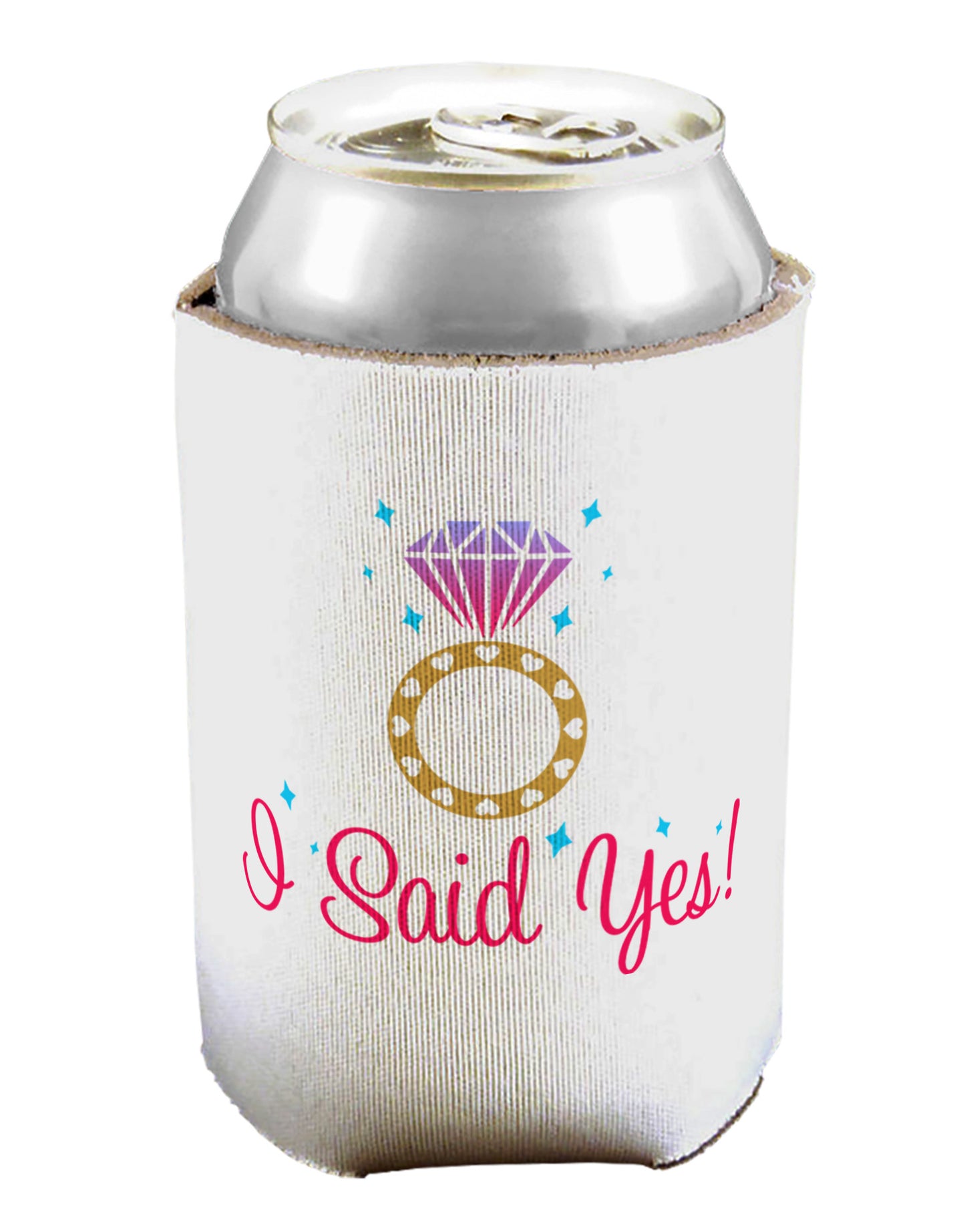 I Said Yes - Diamond Ring - Color Can / Bottle Insulator Coolers-Can Coolie-TooLoud-1-Davson Sales