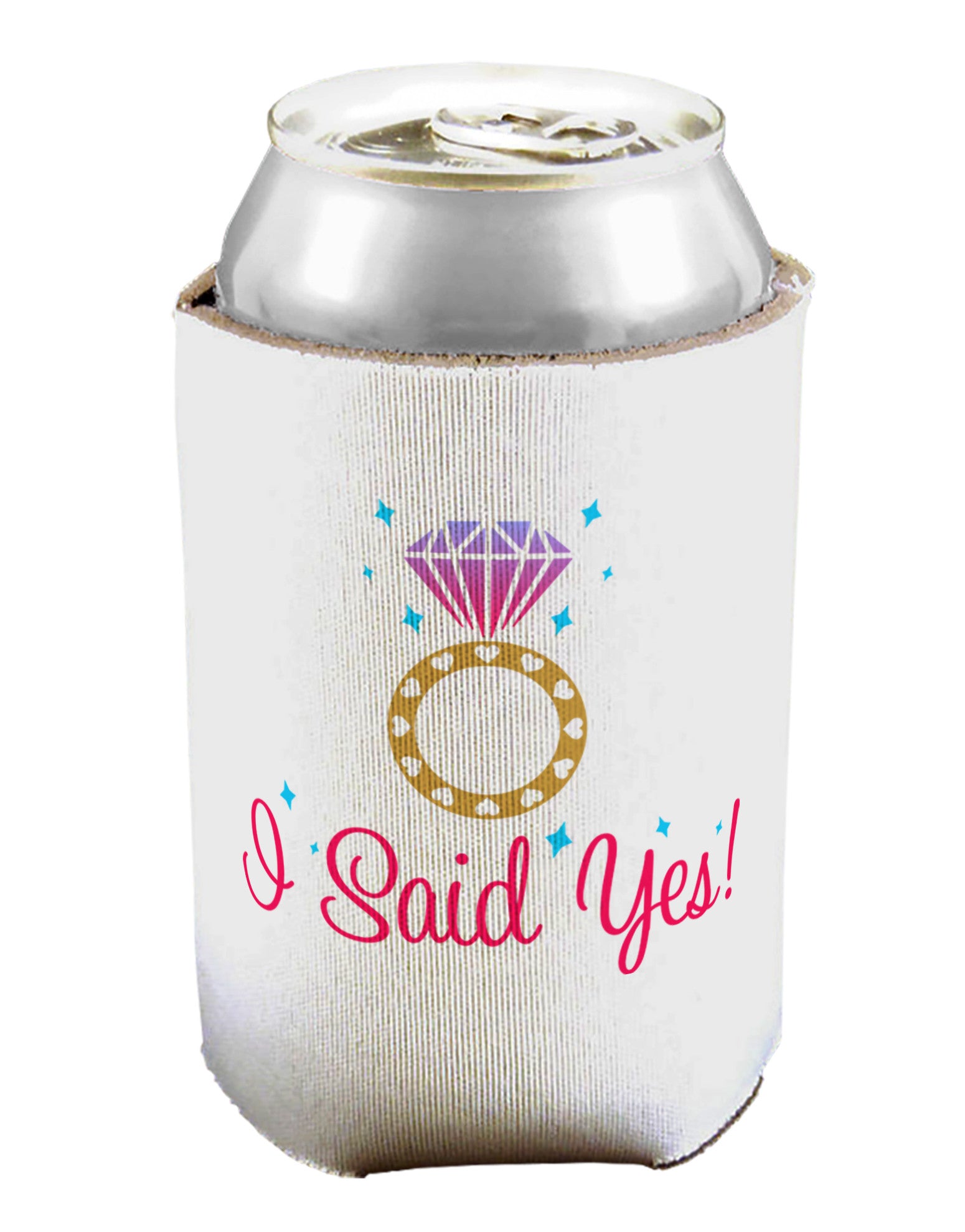 I Said Yes - Diamond Ring - Color Can / Bottle Insulator Coolers-Can Coolie-TooLoud-1-Davson Sales