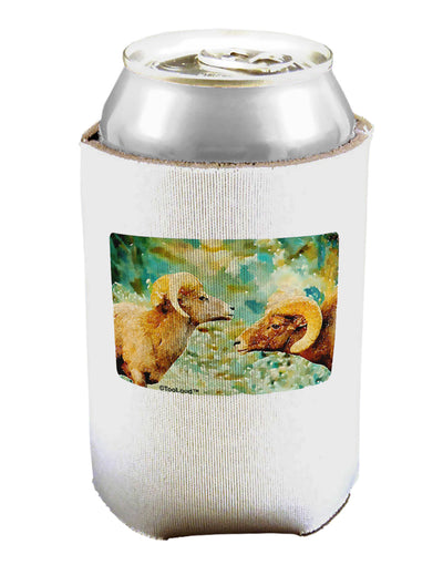 Two Bighorn Rams Watercolor Can / Bottle Insulator Coolers-Can Coolie-TooLoud-1 Piece-Davson Sales