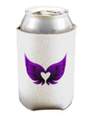 Cute Dark Angel Wings Black and Purple Heart Can / Bottle Insulator Coolers-Can Coolie-TooLoud-1 Piece-Davson Sales