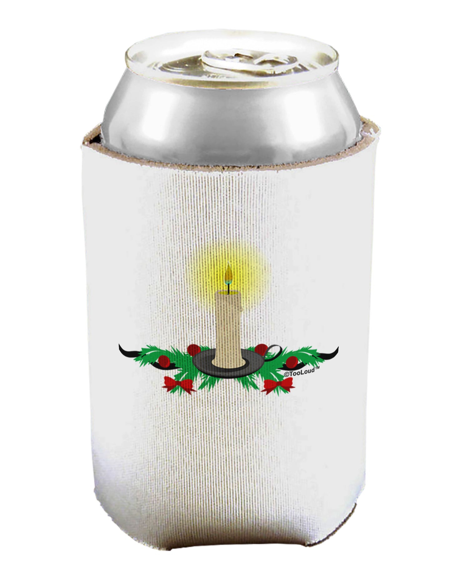 Chirstmas Candle Can / Bottle Insulator Coolers-Can Coolie-TooLoud-1-Davson Sales
