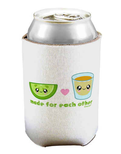 Cute Tequila Shot and Lime - Made For Each Other Can / Bottle Insulator Coolers by TooLoud-Can Coolie-TooLoud-1-Davson Sales