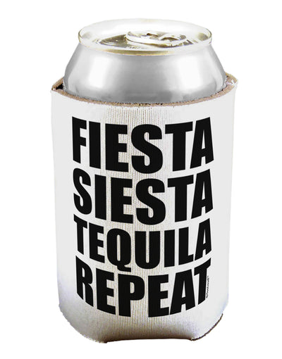 Fiesta Siesta Tequila Repeat Can / Bottle Insulator Coolers by TooLoud-Can Coolie-TooLoud-1-Davson Sales