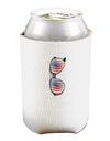 Silver American Flag Aviator Sunglasses Can and Bottle Insulator Cooler-Bottle Insulator-TooLoud-White-Davson Sales