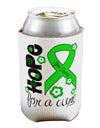 Hope for a Cure - Lime Green Ribbon Lyme Disease - Flowers Can / Bottle Insulator Coolers-Can Coolie-TooLoud-1-Davson Sales