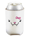 Kyu-T Face - Fangie Cute Girl Vampire Bat Can and Bottle Insulator Cooler-Bottle Insulator-TooLoud-White-Davson Sales