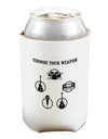 Choose Your Weapon Can and Bottle Insulator Cooler-Bottle Insulator-TooLoud-White-Davson Sales