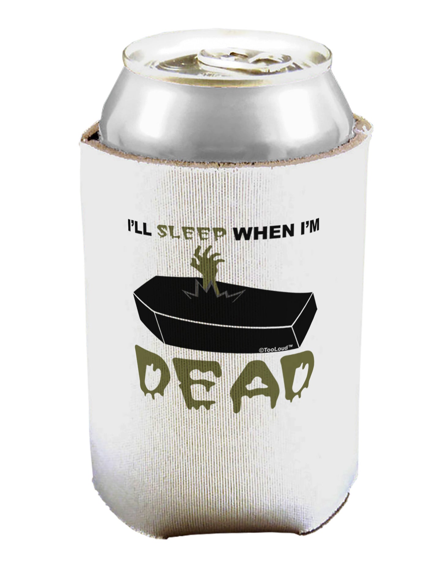 Sleep When Dead Coffin Can / Bottle Insulator Coolers-Can Coolie-TooLoud-1-Davson Sales