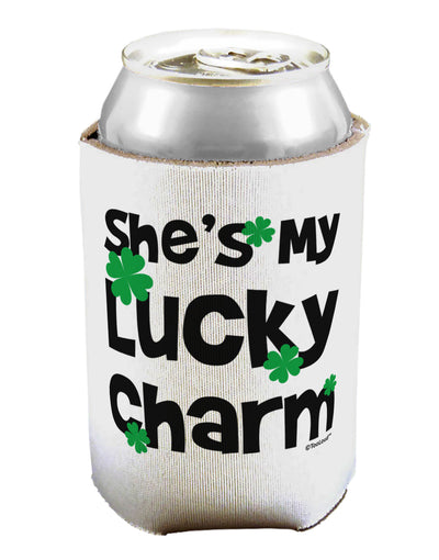 She's My Lucky Charm - Matching Couples Design Can / Bottle Insulator Coolers by TooLoud-Can Coolie-TooLoud-1-Davson Sales