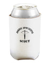 Zombie Apocalypse Group Role Scout Can and Bottle Insulator Cooler-Bottle Insulator-TooLoud-White-Davson Sales