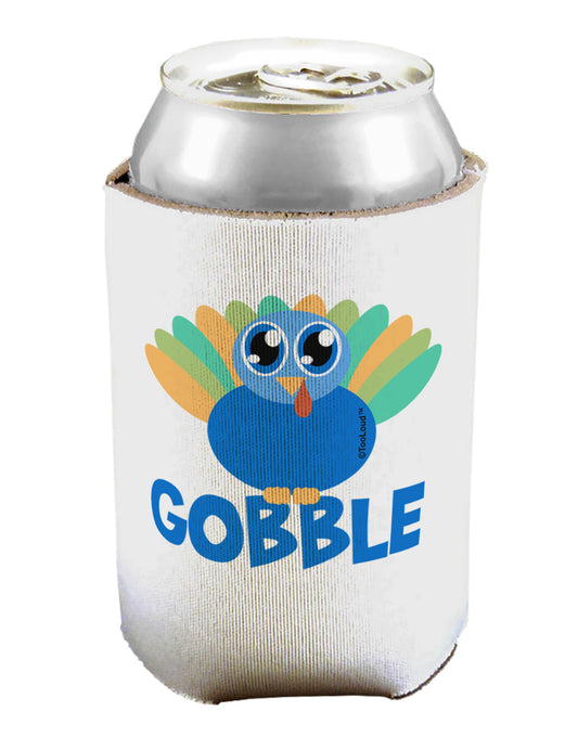Cute Gobble Turkey Blue Can / Bottle Insulator Coolers-Can Coolie-TooLoud-1-Davson Sales