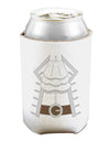 Pirate Captain Costume Silver Can and Bottle Insulator Cooler-Bottle Insulator-TooLoud-White-Davson Sales