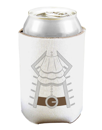 Pirate Captain Costume Silver Can and Bottle Insulator Cooler-Bottle Insulator-TooLoud-White-Davson Sales