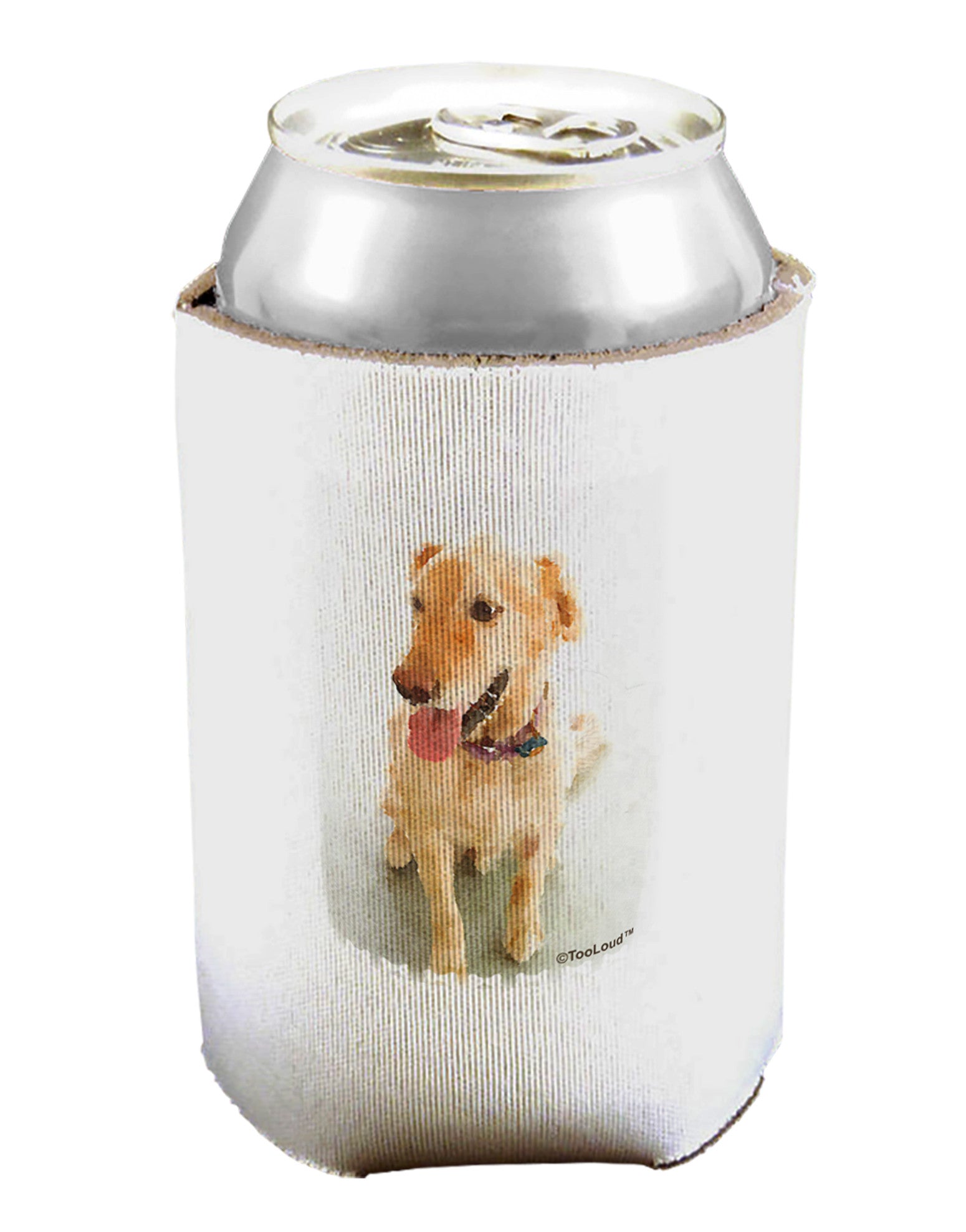 Golden Retriever Watercolor Can / Bottle Insulator Coolers-Can Coolie-TooLoud-1-Davson Sales