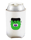 Frankenstein Face Halloween Can and Bottle Insulator Cooler-Bottle Insulator-TooLoud-White-Davson Sales