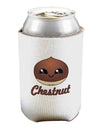 Cute Chestnut Design - Christmas Text Can / Bottle Insulator Coolers-Can Coolie-TooLoud-1-Davson Sales