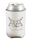 Cute Snowwoman Couple Can / Bottle Insulator Coolers by TooLoud-Can Coolie-TooLoud-1-Davson Sales