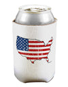 United States Cutout - American Flag Distressed Can / Bottle Insulator Coolers by TooLoud-Can Coolie-TooLoud-1-Davson Sales