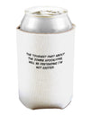 Excited About the Zombie Apocalypse Can and Bottle Insulator Cooler-Bottle Insulator-TooLoud-White-Davson Sales