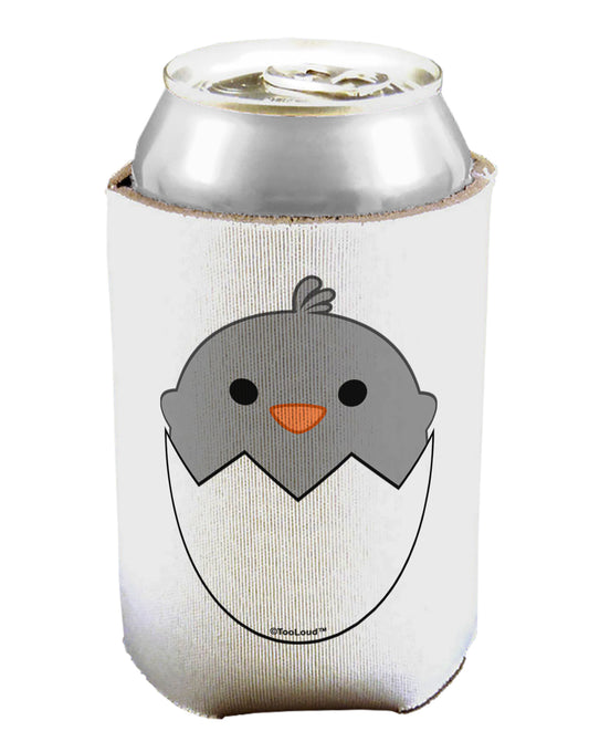 Cute Hatching Chick - Gray Can / Bottle Insulator Coolers by TooLoud-Can Coolie-TooLoud-1-Davson Sales