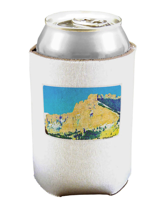 Colorado Snowy Mtns WaterColor Can / Bottle Insulator Coolers-Can Coolie-TooLoud-1-Davson Sales