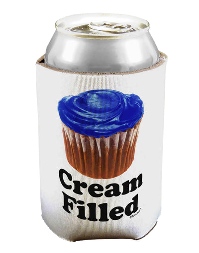 Cream Filled Blue Cupcake Design Can / Bottle Insulator Coolers by TooLoud-Can Coolie-TooLoud-1-Davson Sales