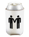 Gay Men Holding Hands Symbol Can and Bottle Insulator Cooler-Bottle Insulator-TooLoud-White-Davson Sales