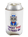 Patriotic Cat I Want You Can / Bottle Insulator Coolers by TooLoud-Can Coolie-TooLoud-1-Davson Sales