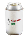 Naughty or Nice Christmas - Naughty Can / Bottle Insulator Coolers-Can Coolie-TooLoud-1 Piece-Davson Sales