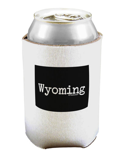 Wyoming - United States Shape Can / Bottle Insulator Coolers-Can Coolie-TooLoud-1 Piece-Davson Sales