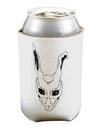 Scary Bunny Face White Distressed Can / Bottle Insulator Coolers-Can Coolie-TooLoud-1 Piece-Davson Sales