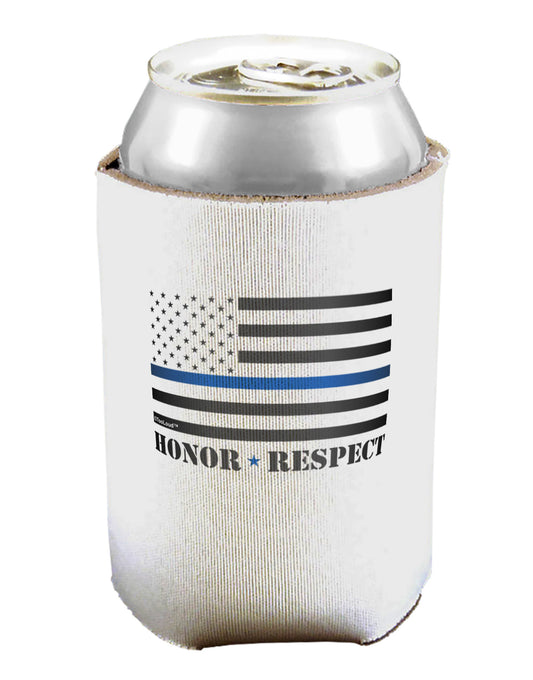 Honor Respect Blue Line Can / Bottle Insulator Coolers-Can Coolie-TooLoud-1-Davson Sales